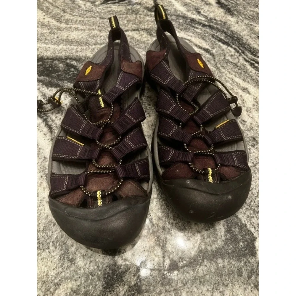 Keen Newport H2 Sport Sandals Mens 13 Brown Black Waterproof Hiking Trail